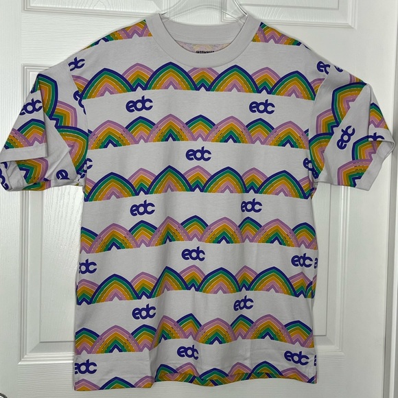 New Insomniac Multicolor Graphic EDC Graphic T-shirt Rave Festivals - Picture 5 of 8